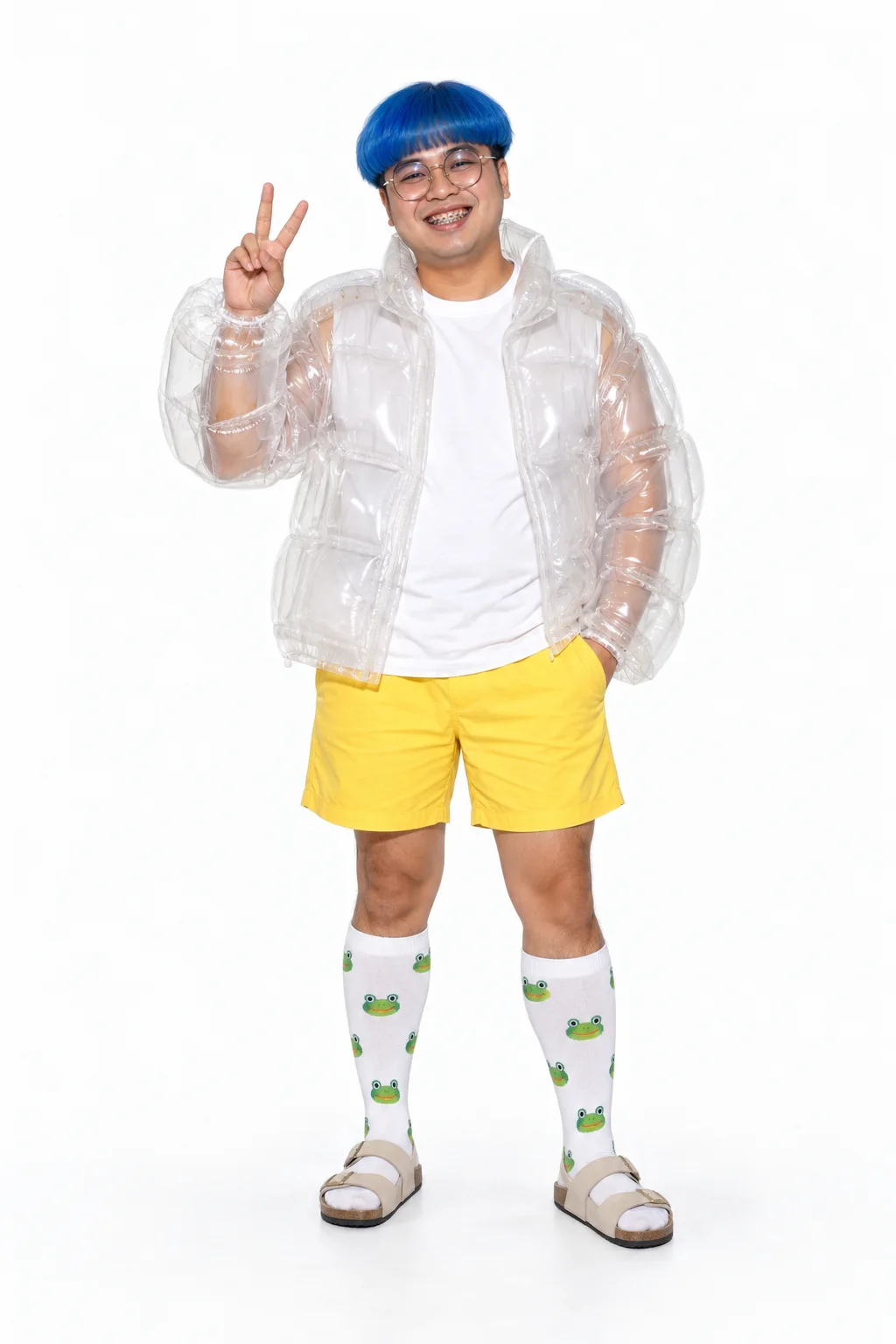The bubble, its whole figure