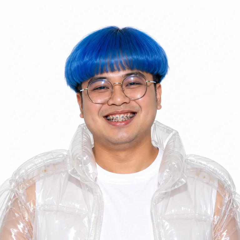 The bubble, its face