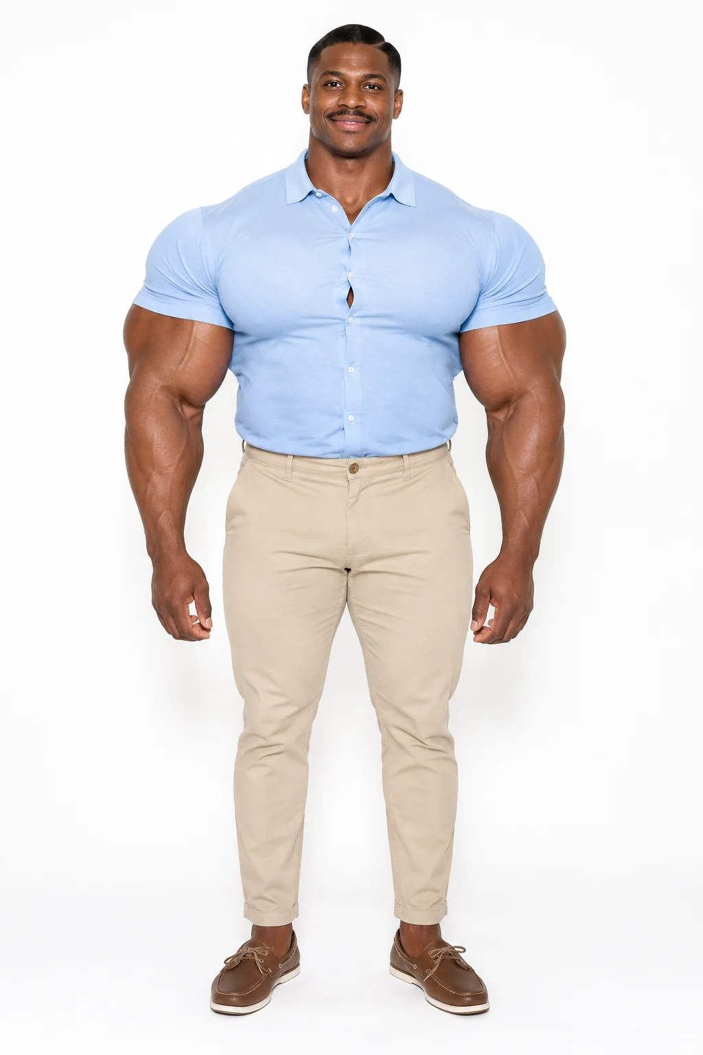 The polite giant, its whole figure
